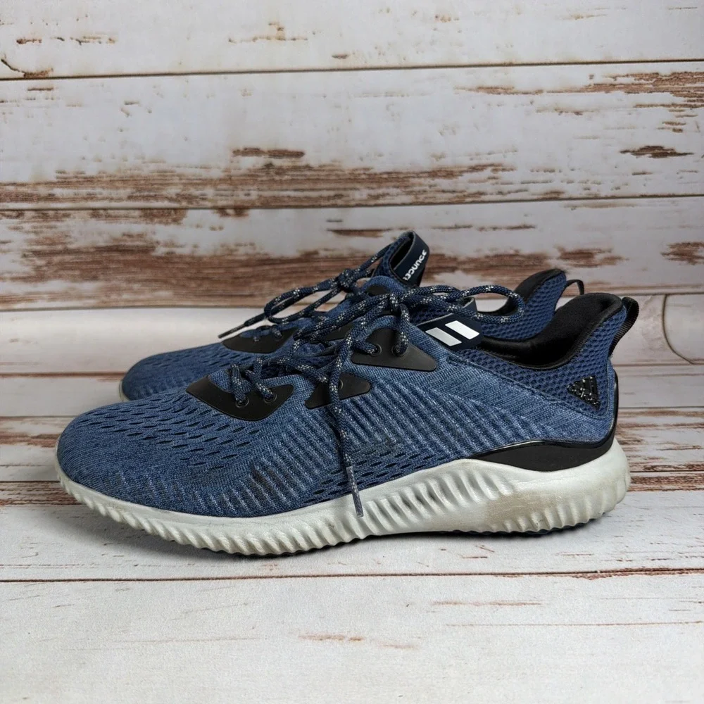 Adidas AlphaBounce Engineered Mesh Navy Blue Mens US 10.5 Running Shoes BB9040